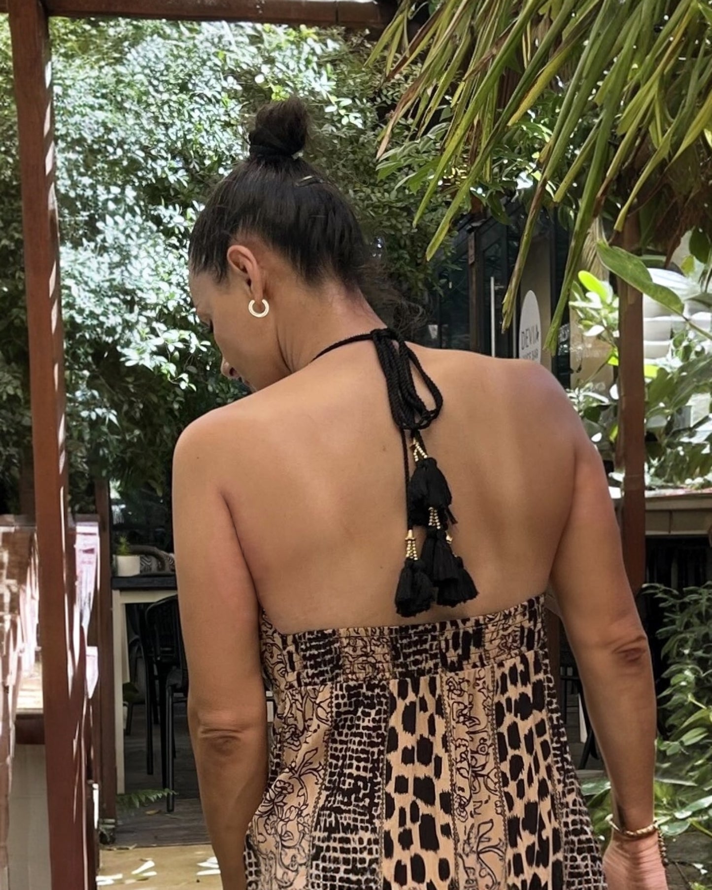 #2030 Black Brown Safari Look Dress | Shizera Beauty